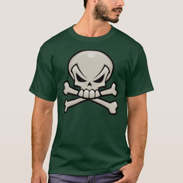 T-shirt Crânio e Crossbones (Frente)