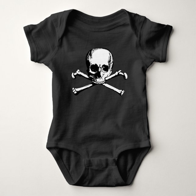 T-Shirt Crânio E Crossbones (Frente)