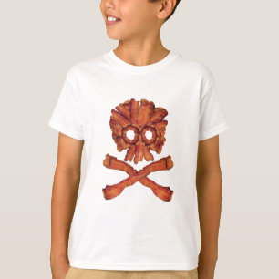 T-shirt Crânio e Crossbones do bacon