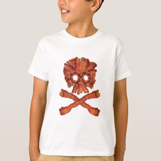 T-shirt Crânio e Crossbones do bacon