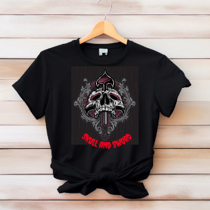 T-Shirt Crânio e Espada