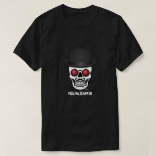T-shirt Crânio engraçado que sente o Tshirt dos homens