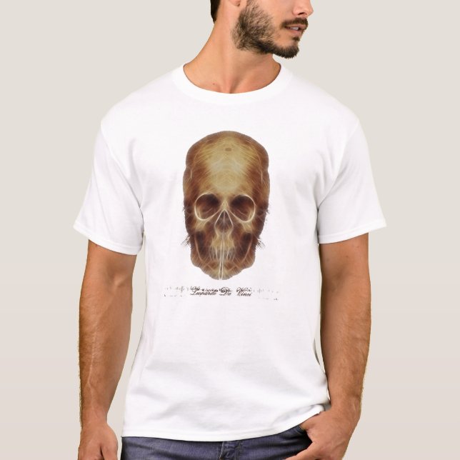 T-shirt Crânio Frac de Leonardo da Vinci (Frente)