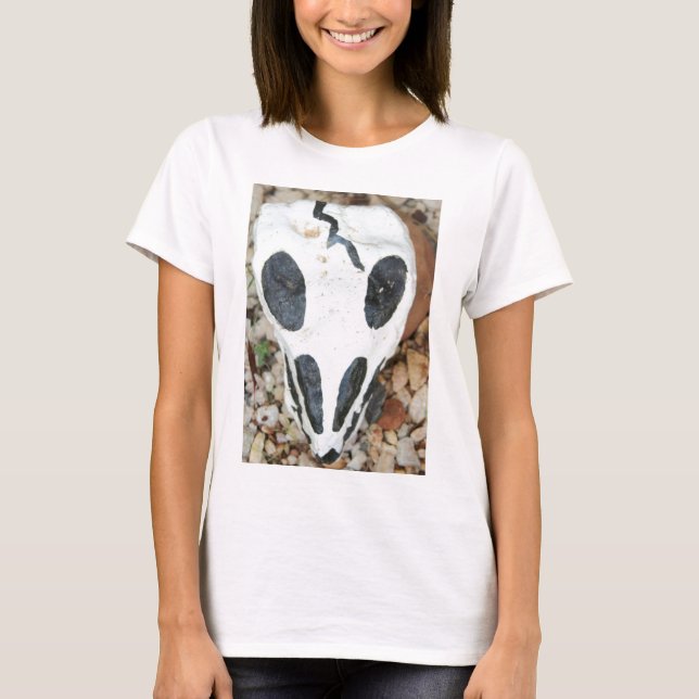 T-shirt crânio pintado (Frente)