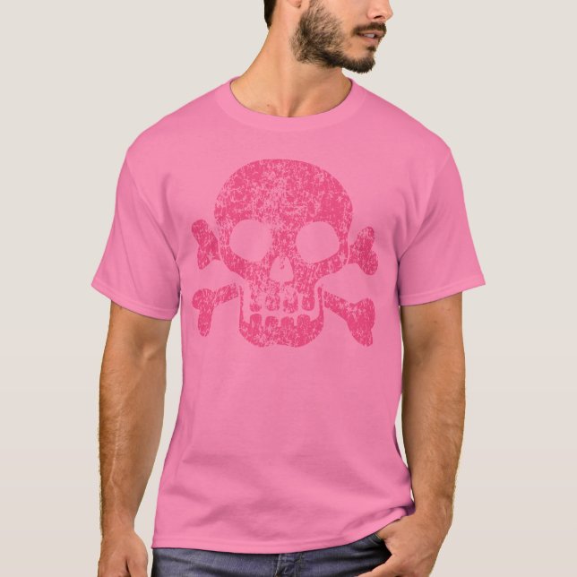 T-shirt Crânio vestido e Crossbones (Frente)