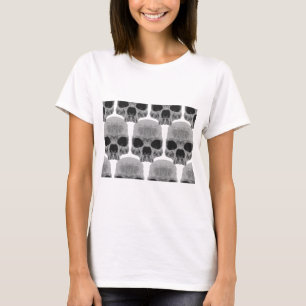 T-shirt crânios de gótico
