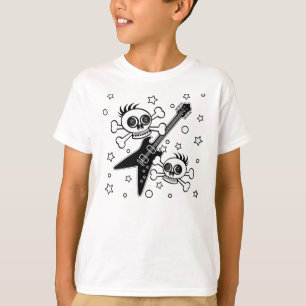 T-shirt Crânios de metal pesado