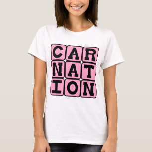 T-shirt Cravo, Flor Rosa