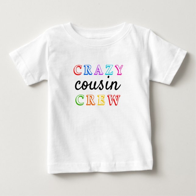 T-Shirt CRAZY COUSIN (Frente)