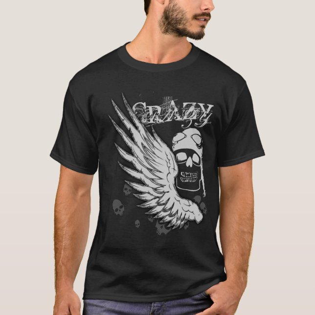 T-shirt Crazy Suicide piloto (Frente)