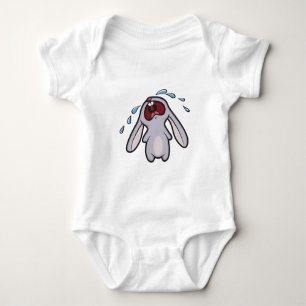 T-shirt Creeper Bawling da criança do coelho