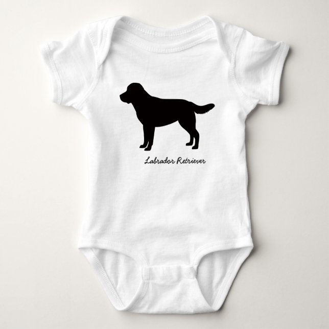 T-shirt Creeper da criança de labrador retriever (Frente)
