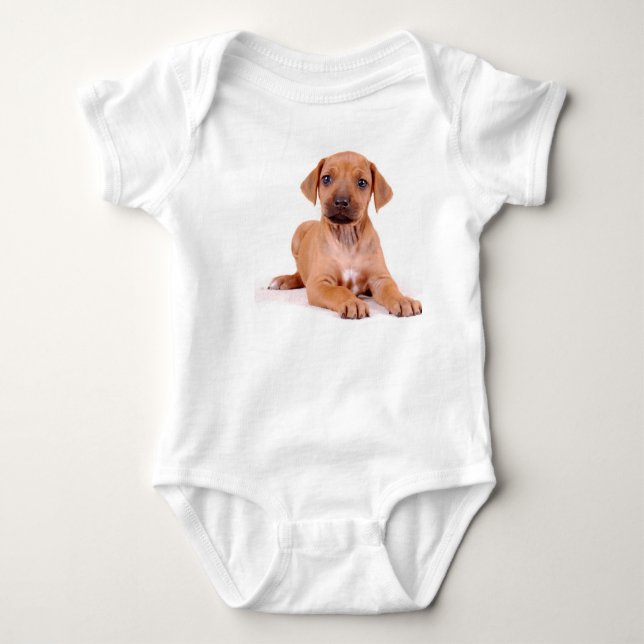 T-shirt Creeper do bebê de Rhodesian Ridgeback (Frente)
