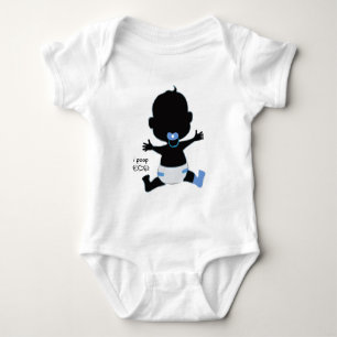 T-shirt creeper do bebê do ipoop - coma o amor pray