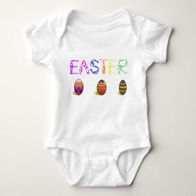 T-shirt Creeper PÁSCOA criança (Frente)