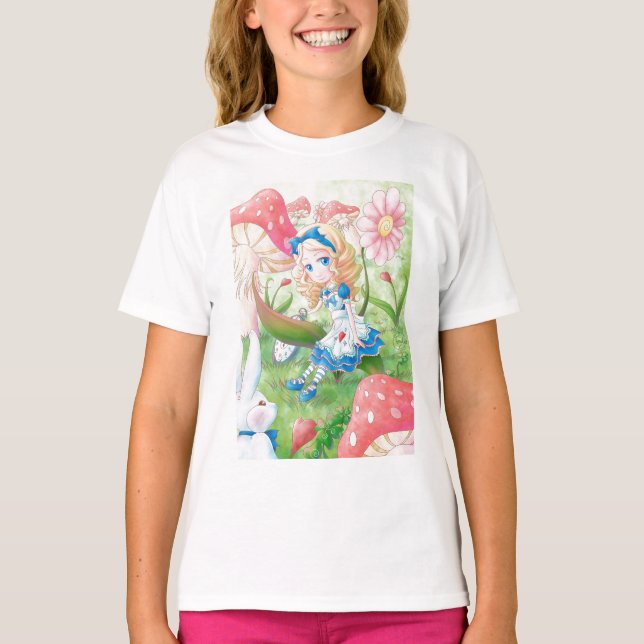T-shirt criança Alice (Frente)