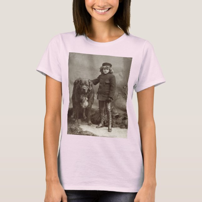 T-shirt Criança Com Cão, C1885 (Frente)