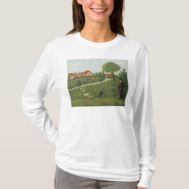 T-shirt Criança com gansos (Frente)