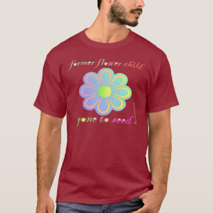 T-shirt Criança de flor anterior ida semear