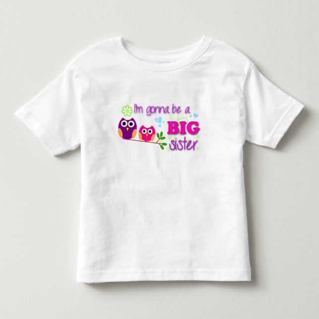 T-shirt Criança de irmã mais velha! (Frente)