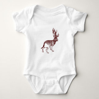 T-shirt Criança de Jackalope um Bodysuit do Romper do bebê