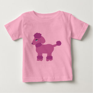 T-Shirt Criança de Poodle Roxo