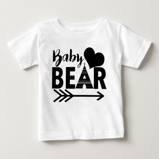 T-shirt Criança do Bear Bear Bear (Frente)