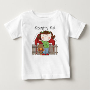 T-shirt Criança do país, Camisa-T do celeiro