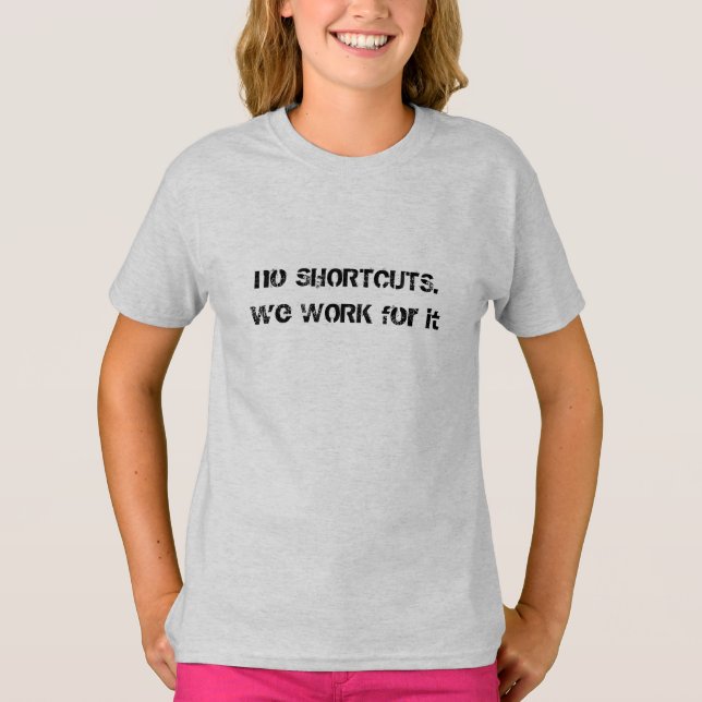 T-shirt Crianças Afetam Teto de "Trabalho" (Frente)