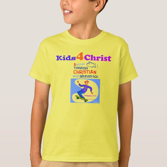 T-shirt Crianças cristãs (Frente)