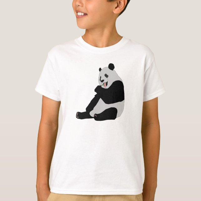 T-shirt Crianças de Urso de Panda Bonita (Frente)