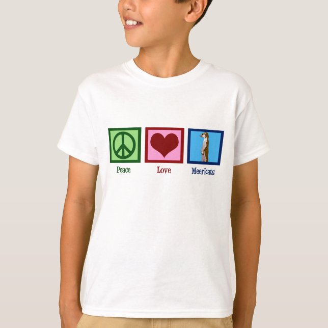 T-shirt Crianças do Peace Love (Frente)