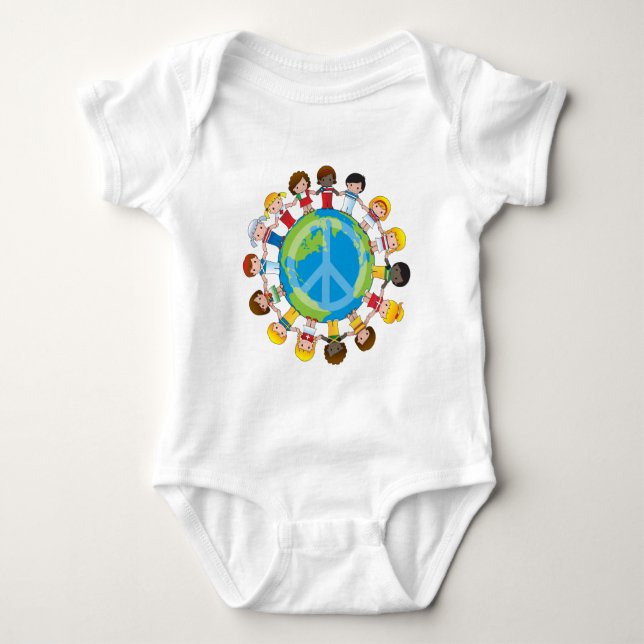 T-shirt Crianças globais (Frente)