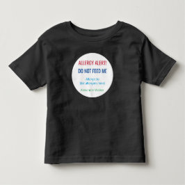 T-shirt Crianças Personalizadas Não Me Alimente De Alerta