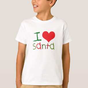 T-shirt Crianças Que Eu Amo Papais noeis Crianças Camise