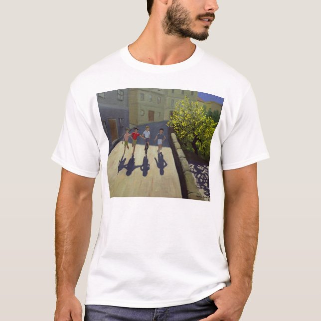 T-shirt Crianças que funcionam Lesbos 1999 (Frente)