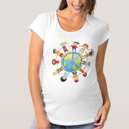 T-shirt Crianças se reúnem pelo mundo para a paz