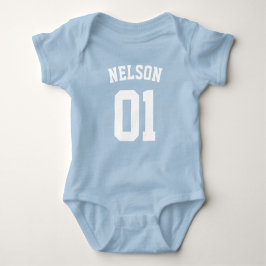 T-shirt Crie seu novo bebê azul real
