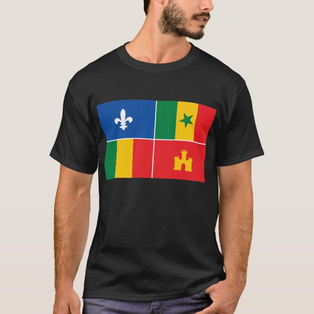 T-shirt crioulo da bandeira (Frente)