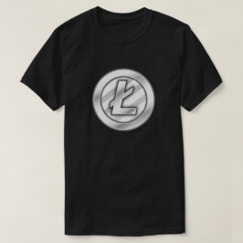 T-shirt cripto da moeda de Litecoin (LTC)