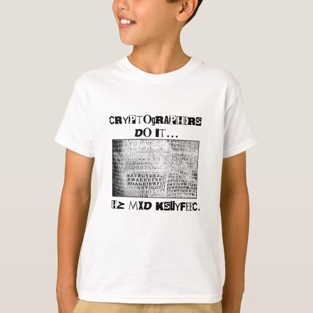 T-shirt Criptógrafos Fazem... HZ MXD KSUYFEEC (Frente)