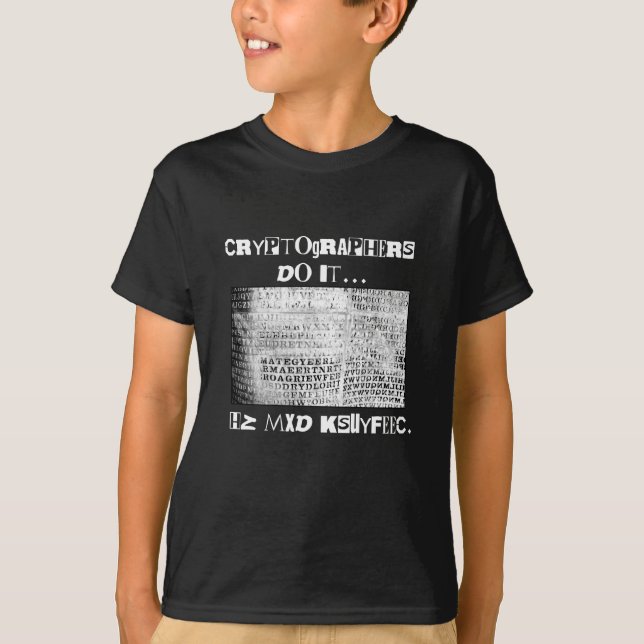 T-shirt Criptógrafos Fazem... HZ MXD KSUYFEEC (Frente)