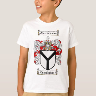 T-SHIRT CRISTA DA FAMÍLIA DE CUNNINGHAM - BRASÃO DE