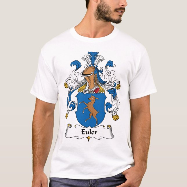 T-shirt Crista da família de Euler (Frente)