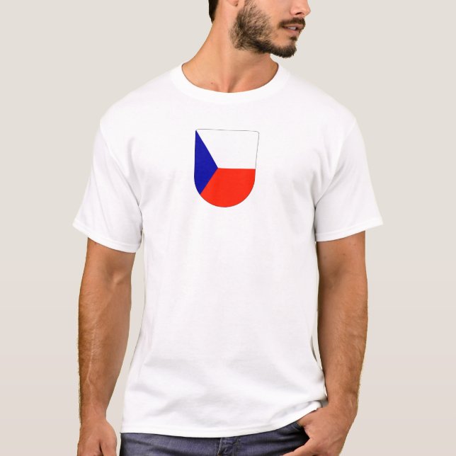 T-shirt Crista da república checa (Frente)