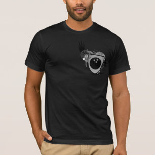 T-shirt crista de boliche de alta fidelidade