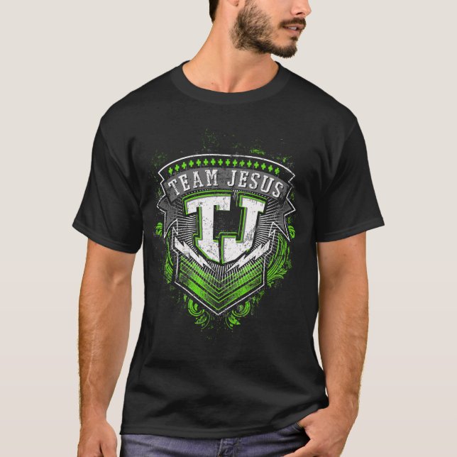 T-shirt cristão: Equipe Jesus 2 (Frente)