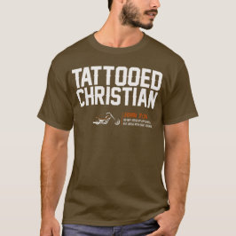 T-shirt "cristão" Tattooed de HD Brown - homens