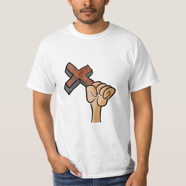 T-shirt cristãos. Cruz (Frente)