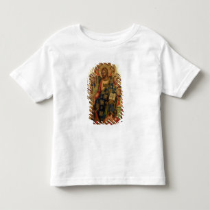 T-shirt Cristo Enthroned com os santos e os anjos que